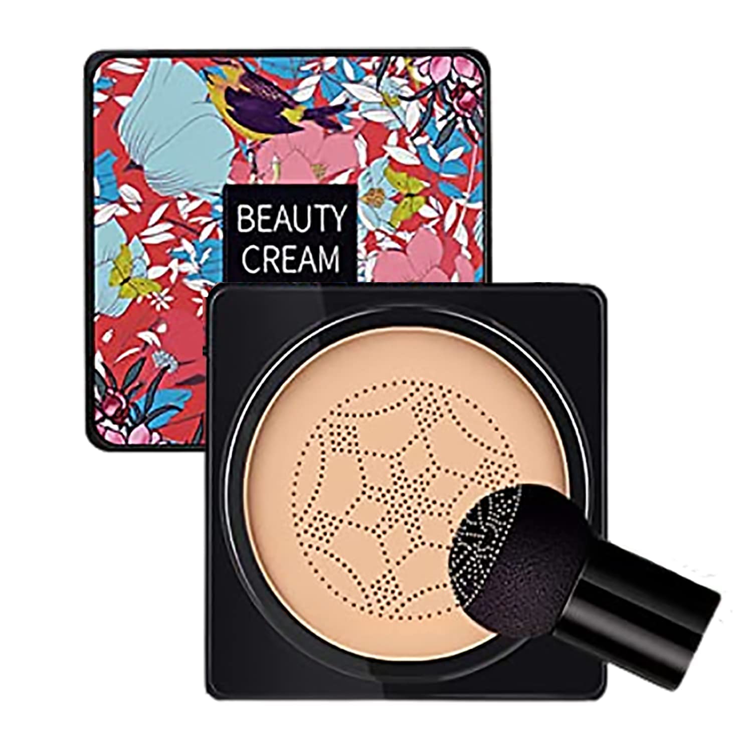 LELEBEAR Ordolava Flawless CC Cream, Mushroom Head Air Cushion Cc Cream, Flawless CC Cream Moisturizing Oil Control Long Lasting Concealer (Natural)