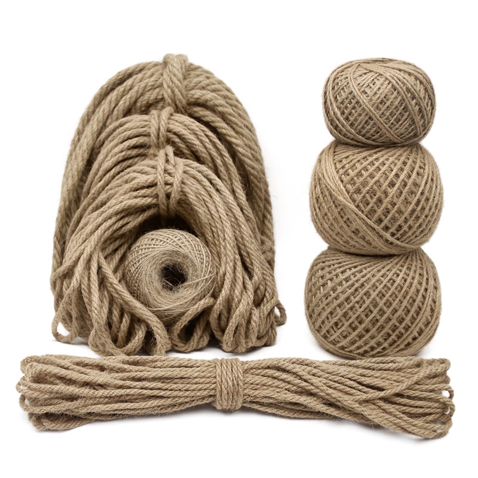 1mm-12mm Jute Seil Schnur Band Handwerk DIY Nähen Party Hochzeit Weihnachten Home Decortion Für Camping Garten