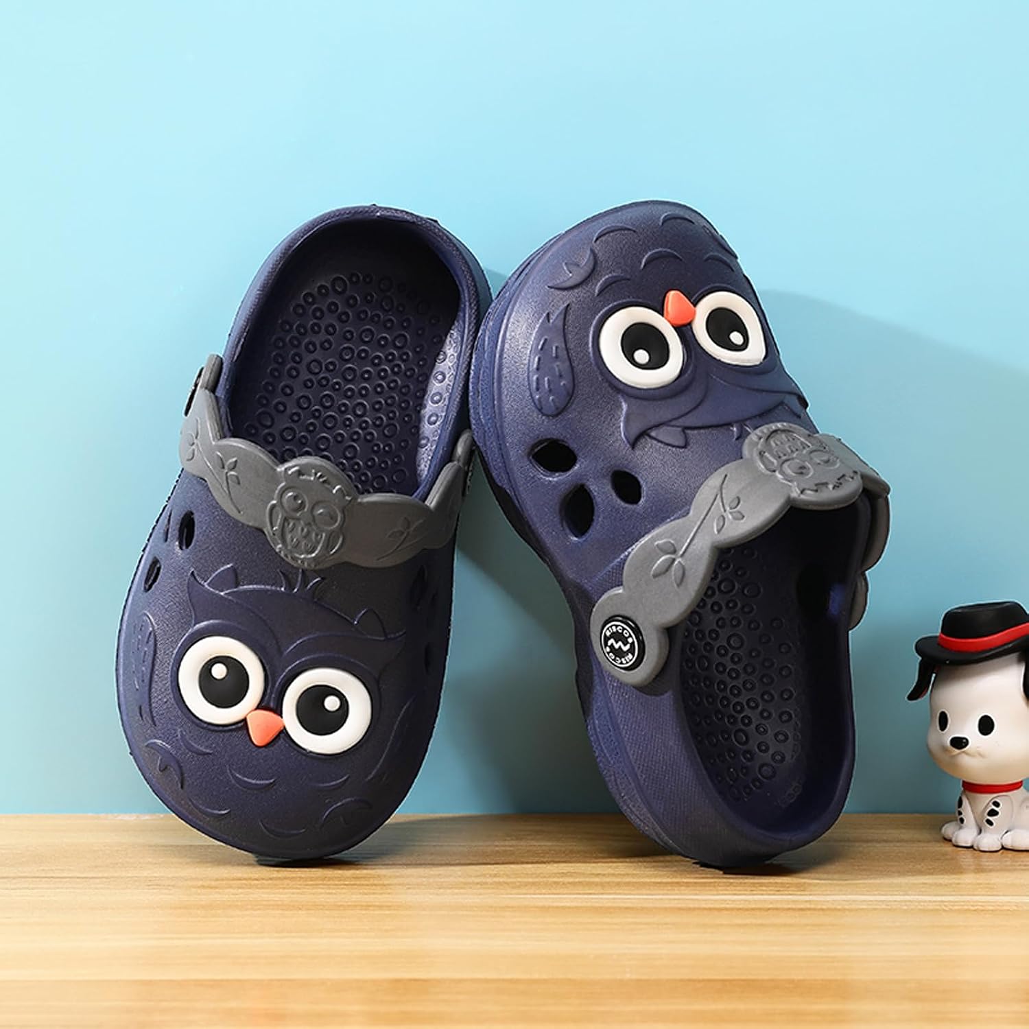 Kids Owl Clogs – Toddler & Little Kid Animal Garden Shoes, Cute EVA Slip-On Sandals, Lightweight Non-Slip Summer Beach Shower Pool Slides for Boys & Girls