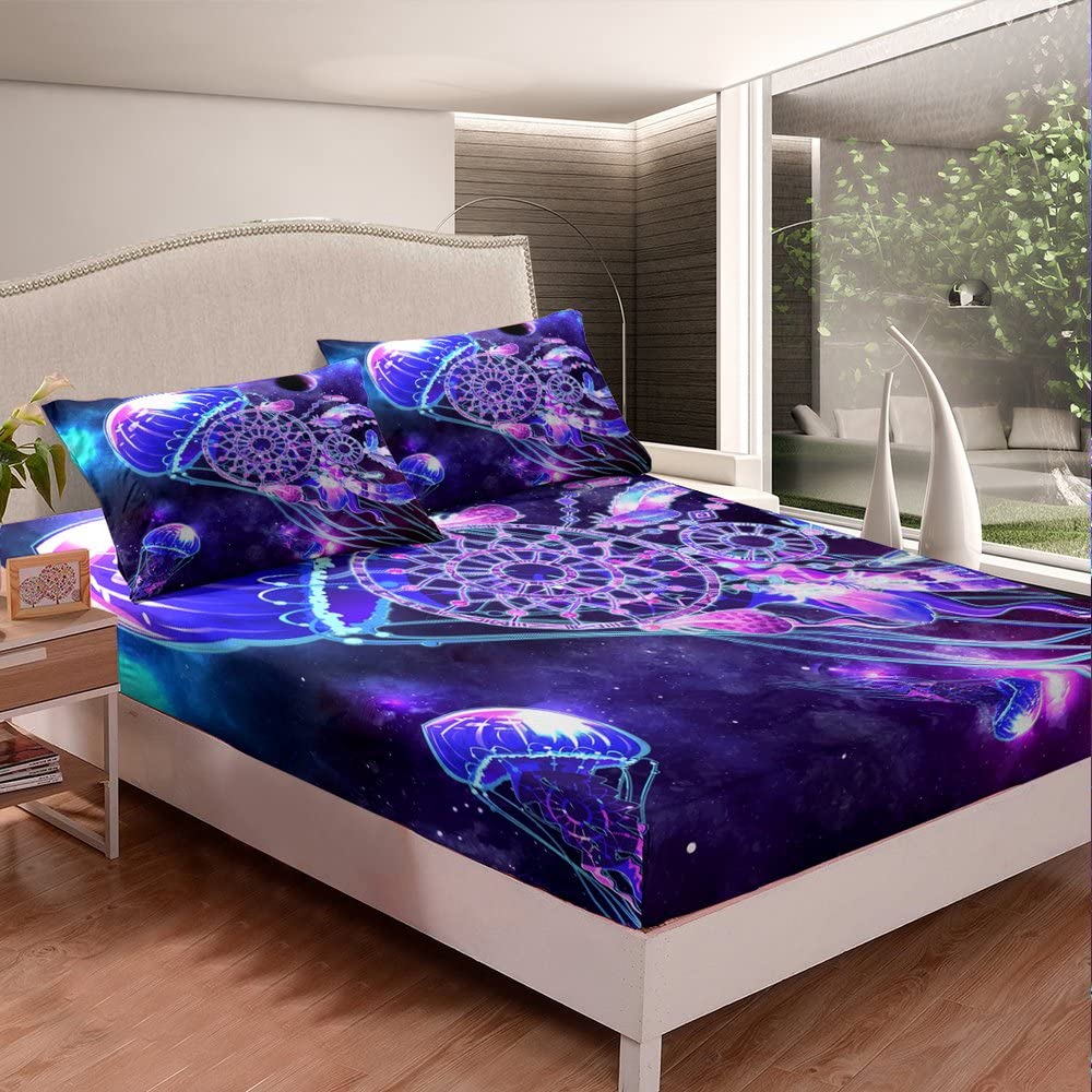 Set Lenzuola King Size Sirena - Microfibra Spazzolata, 150x200 Cm Con 2 Federe, Oceano Per Bambine - Foto 8