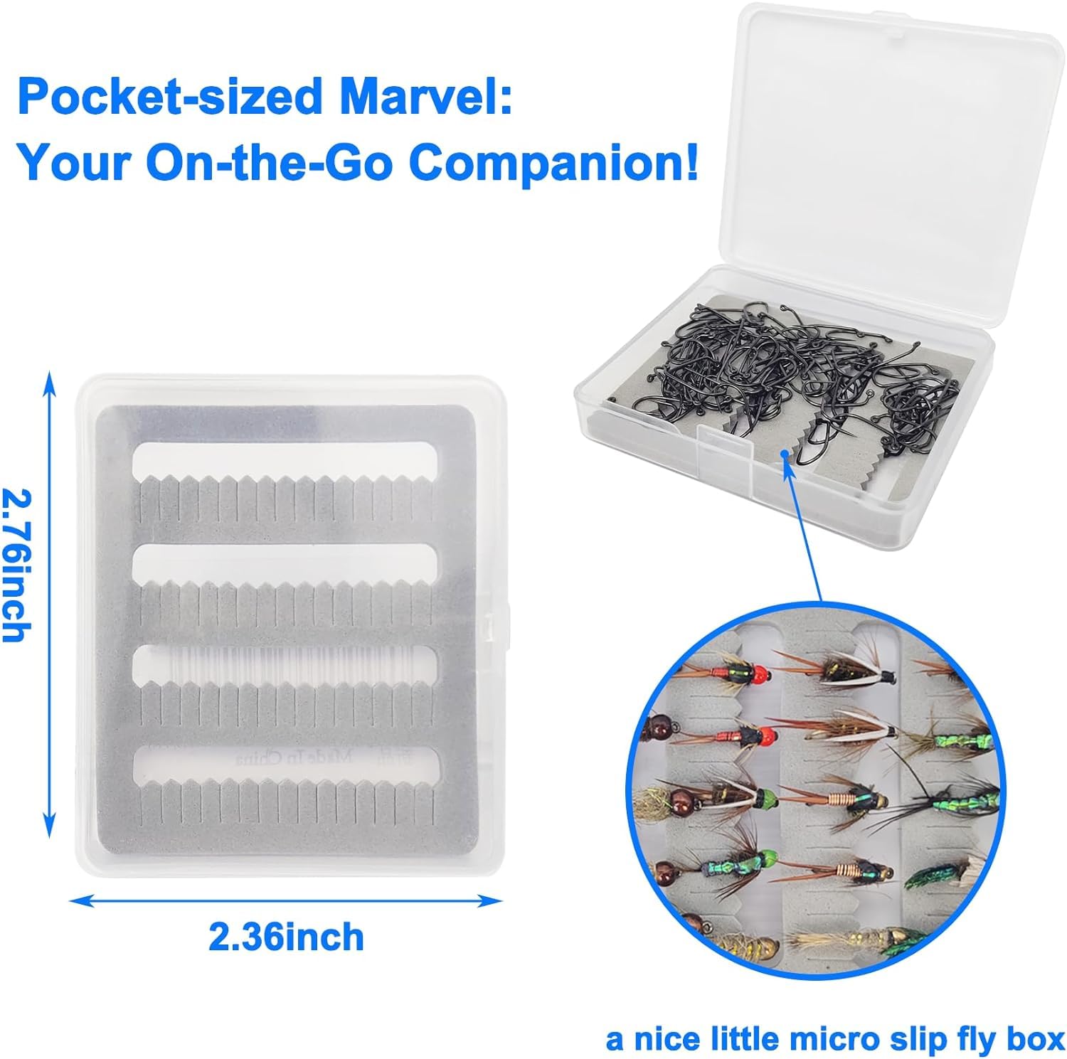 Eupheng Plus - Juego de anzuelos de Pesca sin rebaba con Anzuelo para Pesca, 125PCS 9220 Hooks Combo