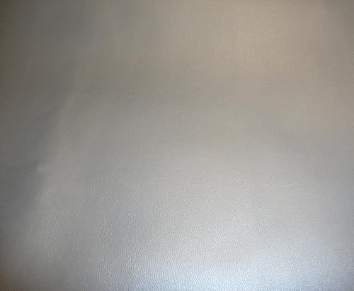 luvfabrics Tapicería de piel falsa de vinilo para tapiceríaropa suave piel de PVC plateado tela por yarda 55 pulgadas de ancho barcos enrollados no