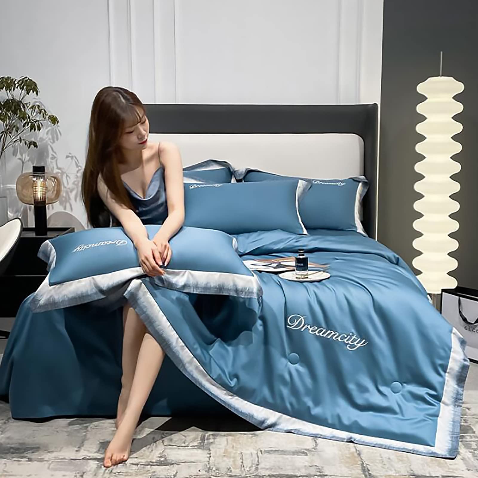 100％ 家具・インテリア Dreamcity 冷感掛け布団シートセット