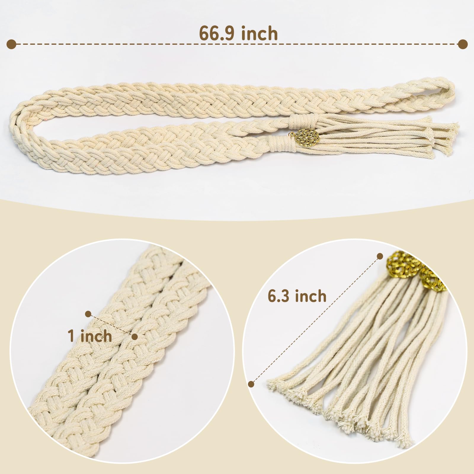 Macramé Koord voor Handvastingsceremonie - Lasso Touw voor
