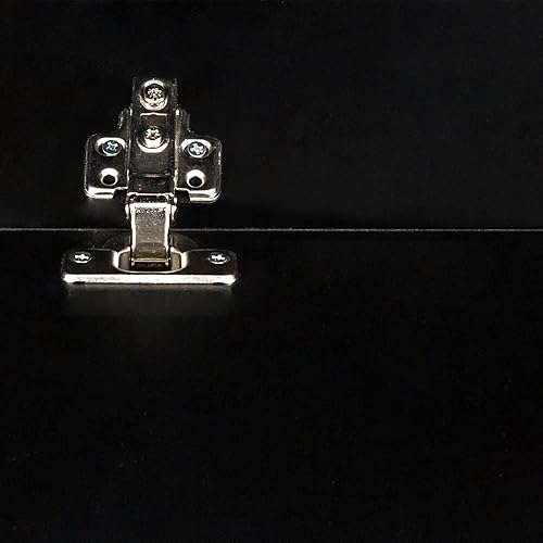 Miniatura 5 de Holaki Soporte de TV LED, moderna consola de TV de alto brillo con 20 luces LED de color, centro de entretenimiento de consola multimedia para TV de