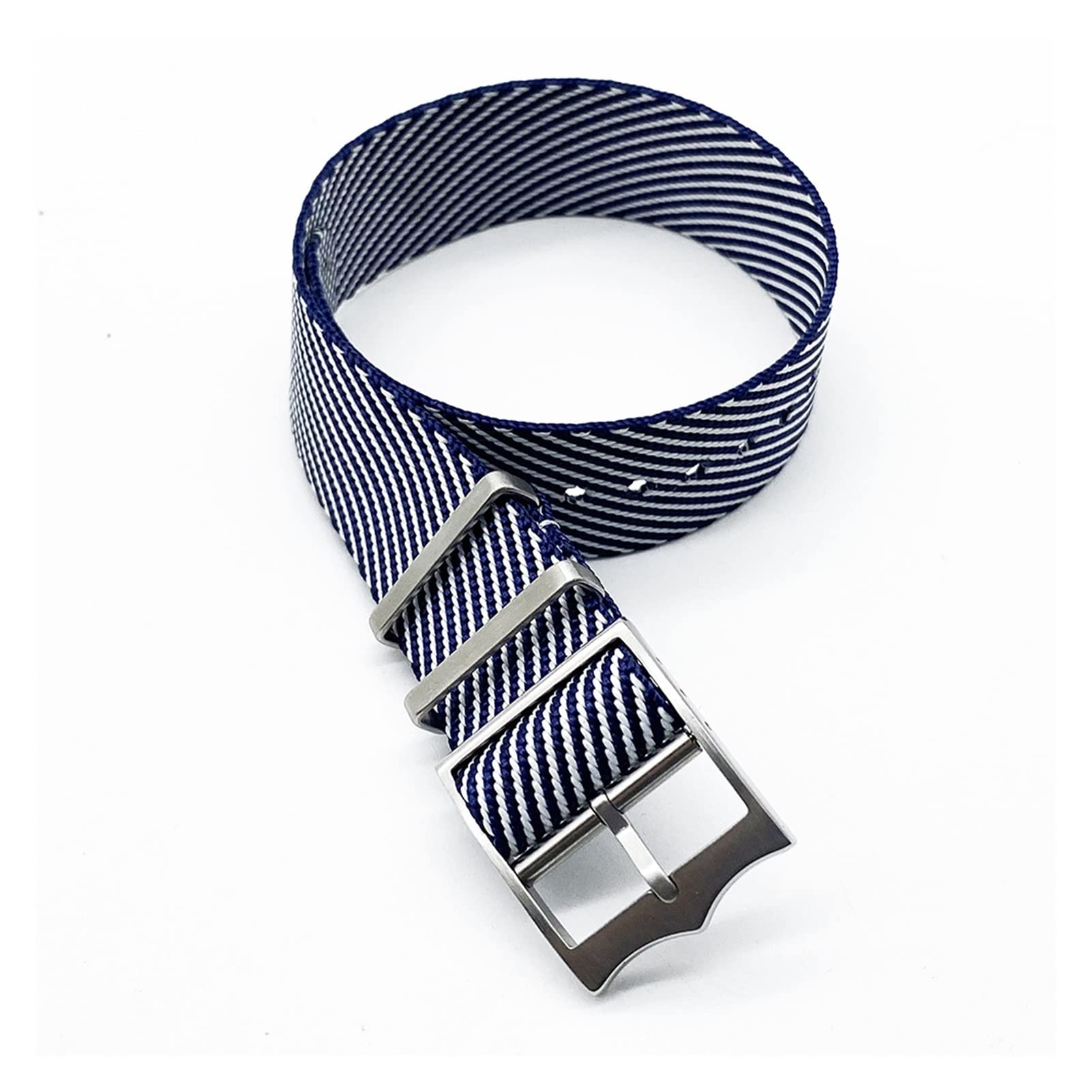Uhrenarmband， Hochwertiges Luxus-Uhrenarmband aus Nylon mit NATO-Armband(Navy,20mm)