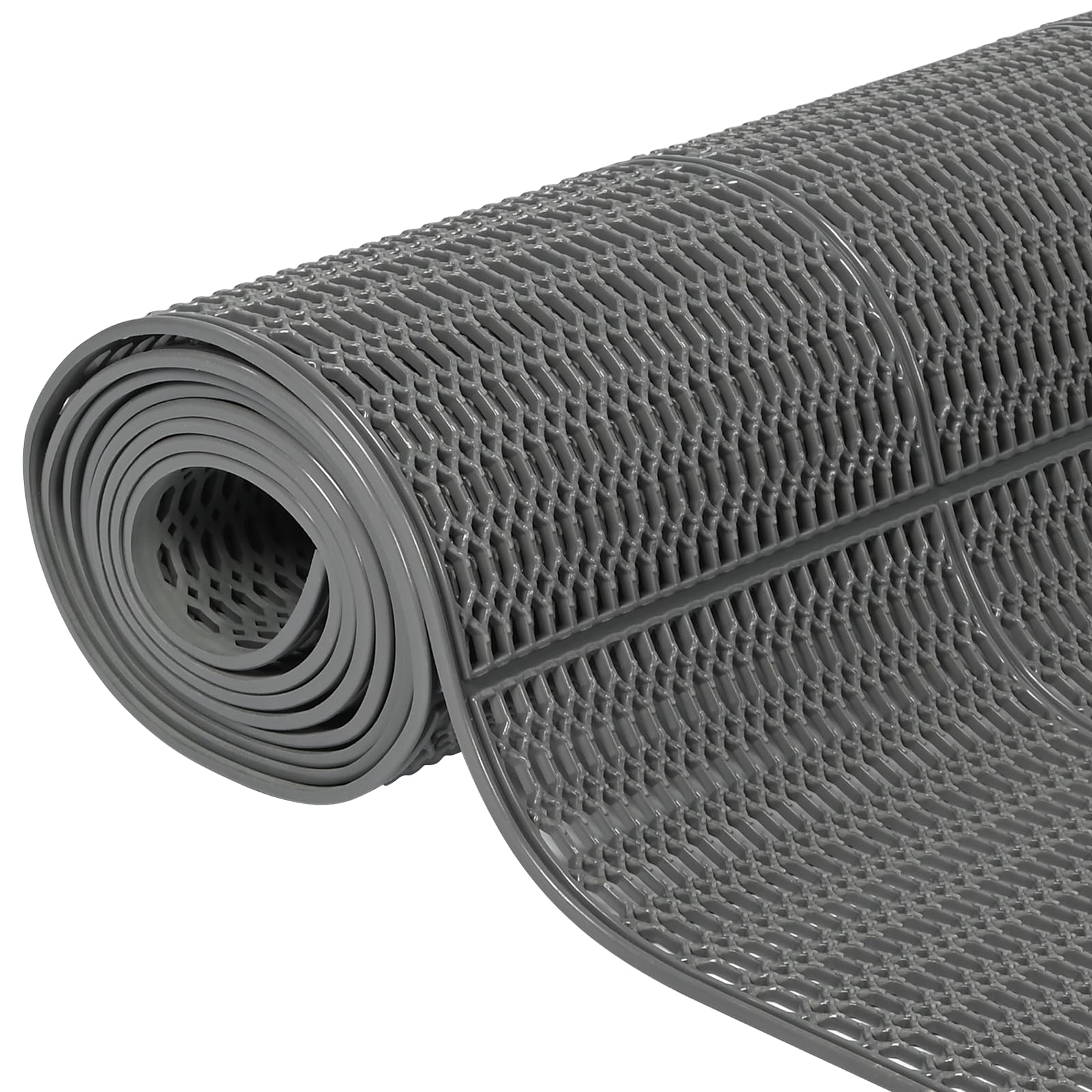 bimiti Drainage Floor Mat 300 X 90cm Newly Upgrade Large Non-Slip Rubber Entrance Mats Commercial Indoor Outdoor Anti-Fatigue Waterproof Door Mat with Drainage Holes for Kitchen Bathroom Garage Garden