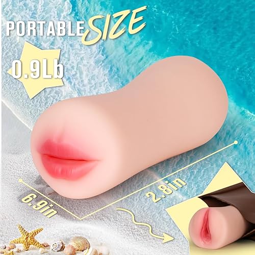 Miniatura 8 de Paquete de 3 juguetes sexuales con coños de bolsillo para hombres, masturbadores masculinos, muñecas sexuales  Coño realista con bolsillo en la boca