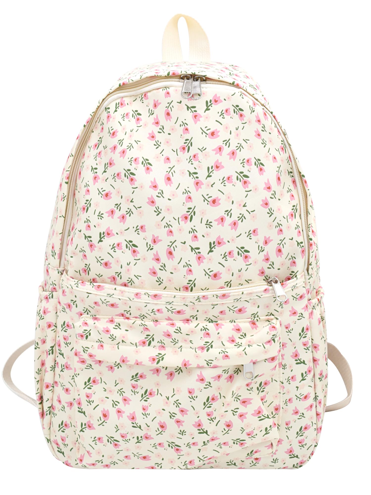 TeeYee Backpack Daypack Rucksack Lightweight Floral Nylon Laptop Backpack 211pink