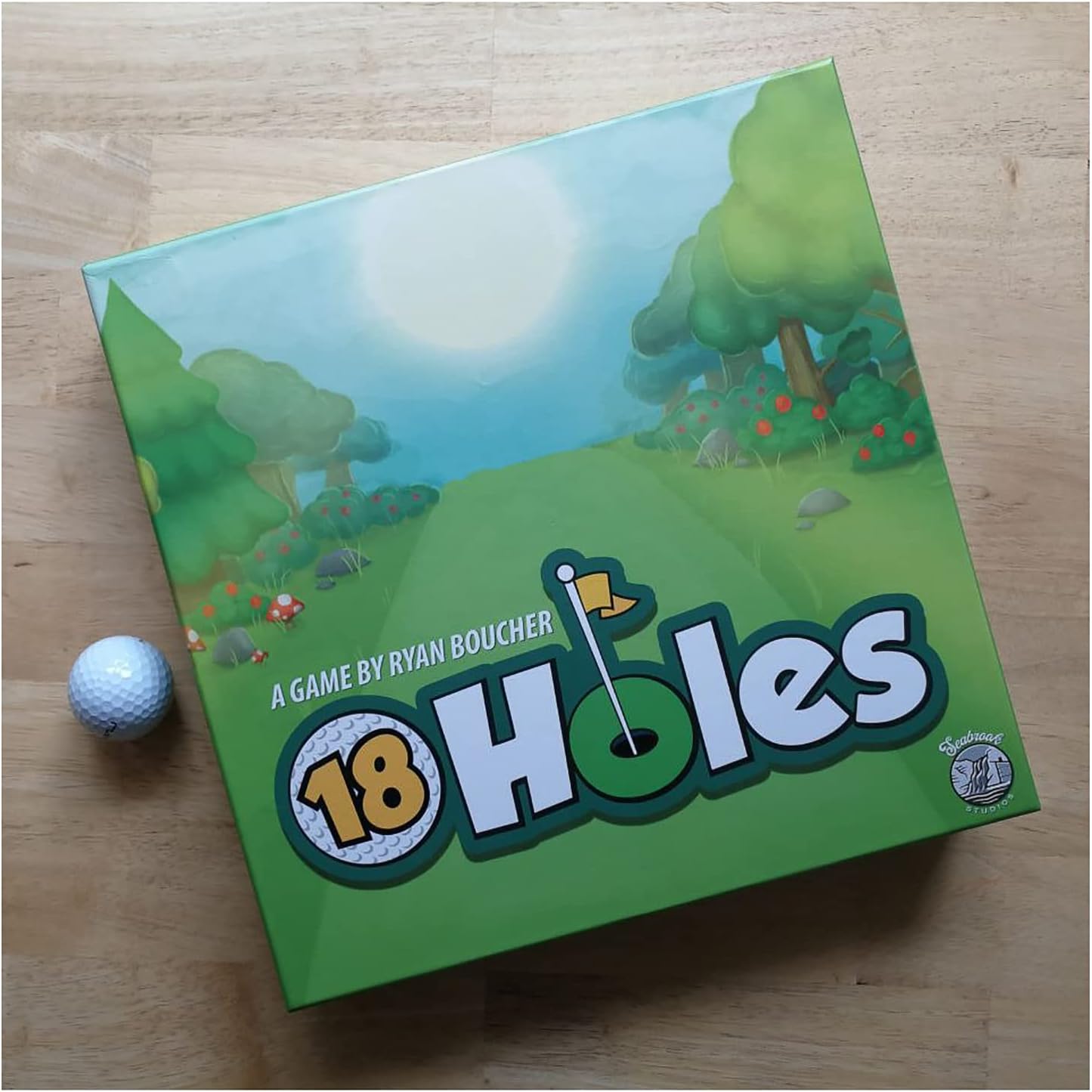 18 Holes: Second Edition Base Game - Compete to Create A Golf Course, Seabrook Studios, Ages 14+, 1-5 Players