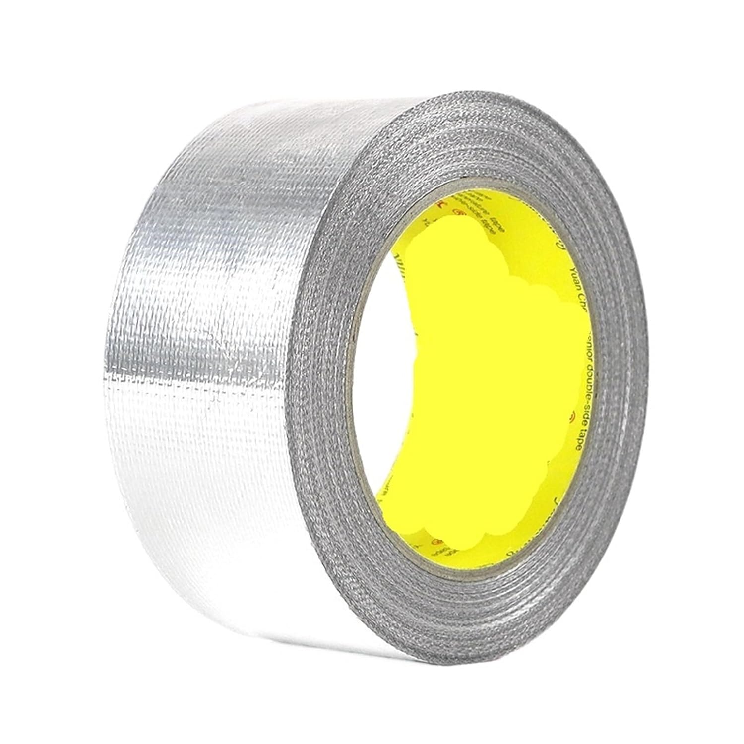 Thickened Fiberglass Cloth Aluminum foil Tape high Temperature Waterproof Sun Protection Range Hood(1Pcs-Thickened,20M_60MM)