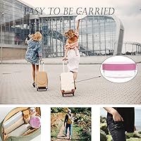 Vista 34 de Contenedores de cosméticos con tapas, tarros de loción de plástico, tarros para muestras, con tapa rosa, 0.2 oz, 25 unidades, Tarro de 10 gramos.