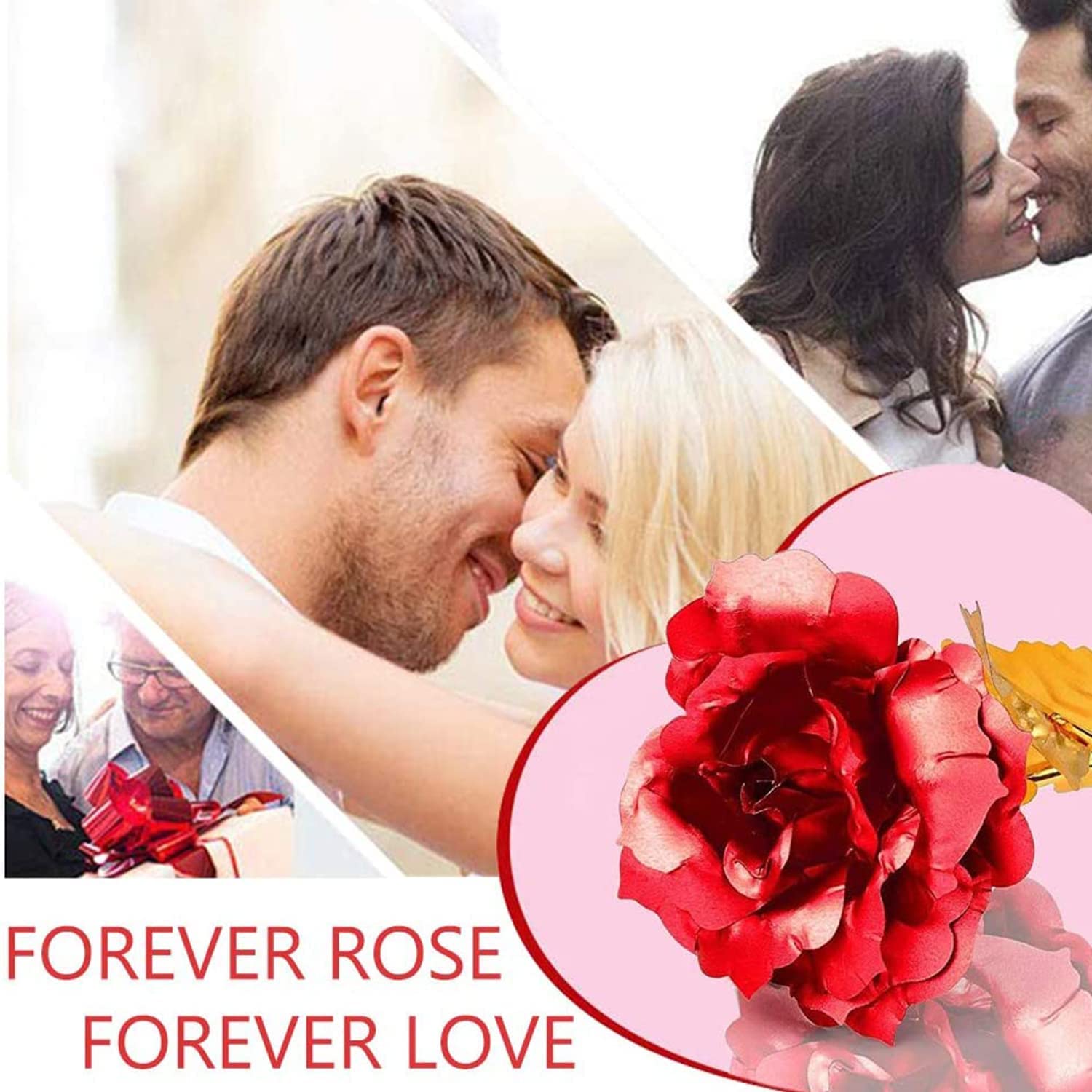 Saugat Traders Love Gift for Husband - Love Scroll Card, Artificial Golden Red Rose - Valentine Day - Birthday - Anniversary Gift for Hubby - Image 6 thumbnail