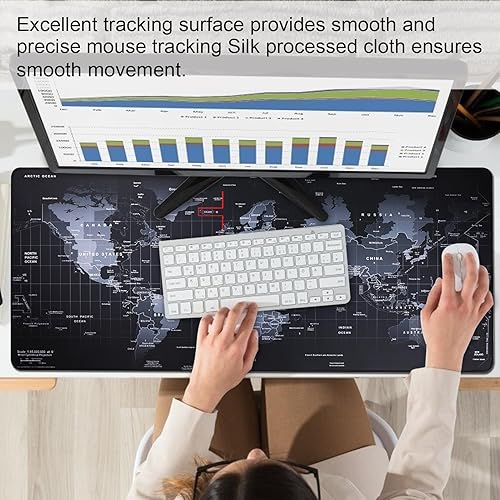 Miniatura 6 de Cojín de ratón grande profesional de Cmhoo XXL y pad para el ratón, Mapa