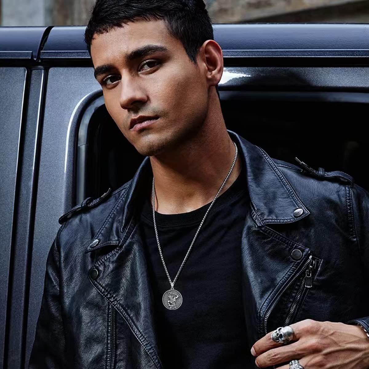 Seiyang 925 Sterling Silver Mythology | Paganism | Egyptian Necklace Jewelry Gift for Men Women with 2mm 22+2 IN Rolo Chain (with Gift Box) - Image 3