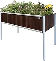 Vista 19 de Foreman Raised Garden Bed on Wheels – Weather-Resistant Raised Garden Bed (48" x 24" x 32") with Drainage, Ideal Raised Garden Bed for Vegetables &