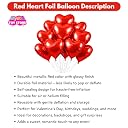 Mystic Toy Store Pack of 10 Star and Heart Balloons for Happy Birthday Decoration Pink Red Kit Baby Boys Girls Kids Men Women Car Boot Living Room Star Heart Shaped Foil Balloon Set Items gallery image