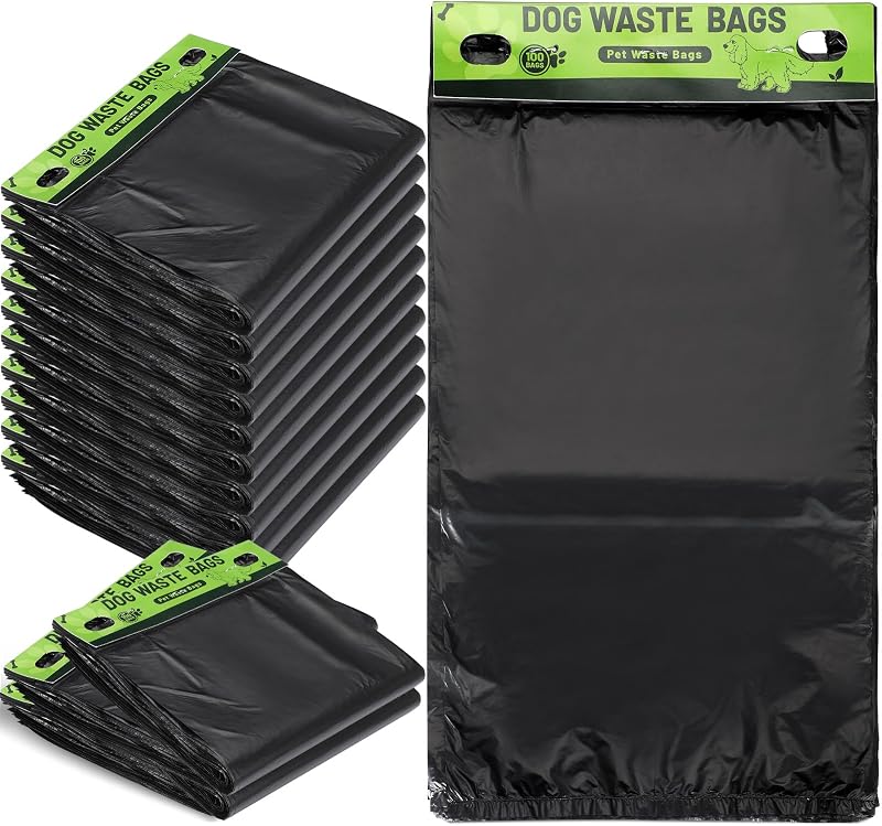 Sacos para Fezes de Cães em HDPE Preto com Furo para Dispenser Ireer, 1000 unidades