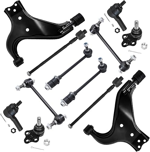 Miniatura 70 de Detroit Axle - Kit de suspensión delantera FWD de 12 piezas para Toyota Matrix Pontiac Vibe 2003 2004 2005 2006 2007 2008, 2 brazos de control