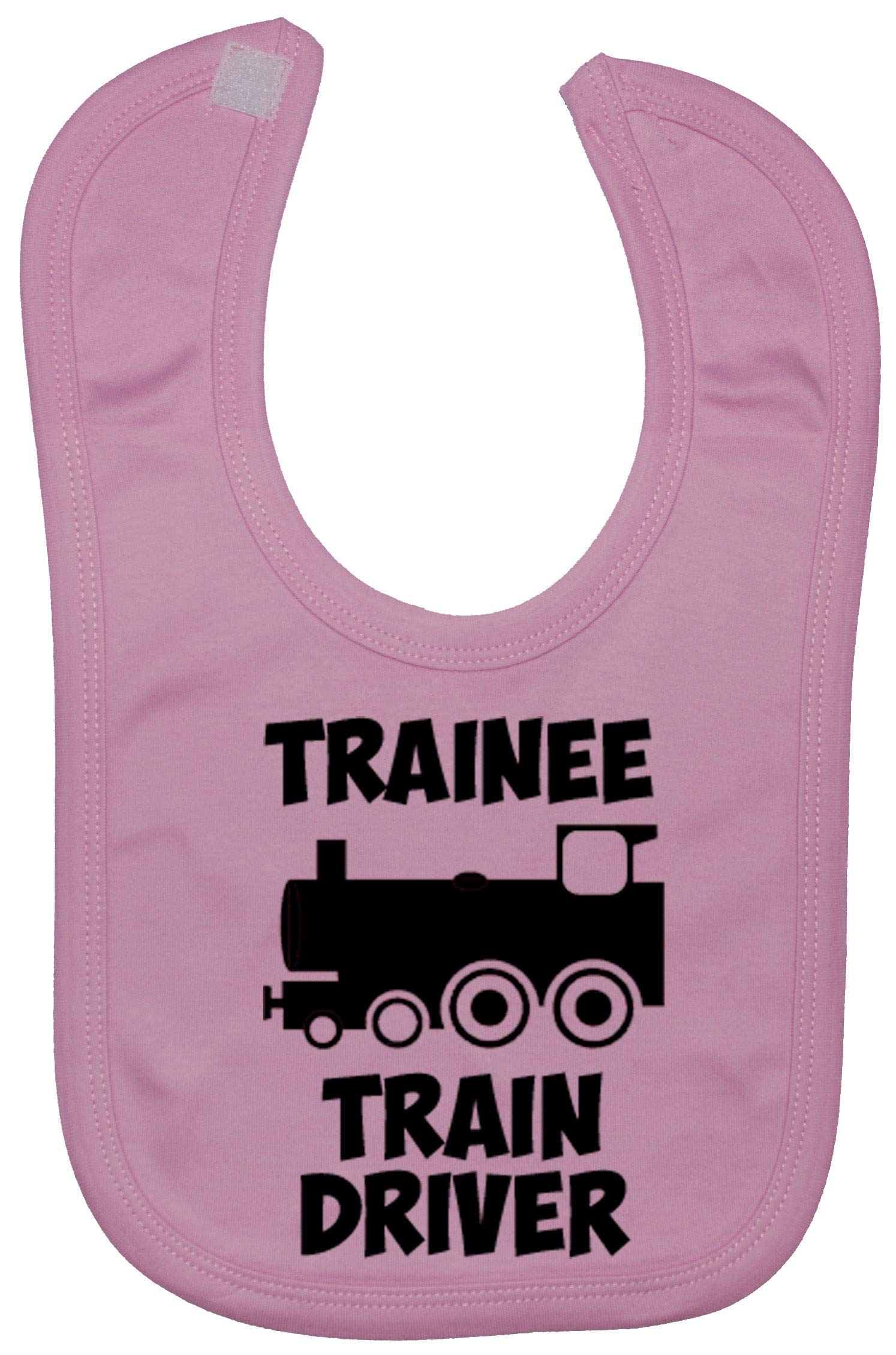 Acce Products Pink Trainee Train Driver Baby Feeding Bib Touch Attach 0 To Approx 3 Years