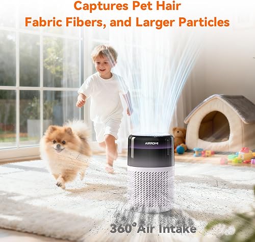 Miniatura 3 de AIRROMI HEPA Air Purifier for Bedroom&Home,Pet Air Purifier for Home Pets,Removes Pet Odor,Cat Litter Smell,Dust,Smoke&Allergies,Quiet Room Air