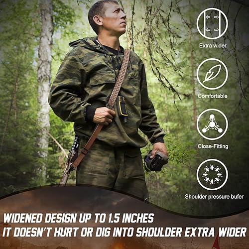 Miniatura 8 de Eslinga de dos puntos con giratorio, antideslizante de paracaídas con correa de longitud ajustable