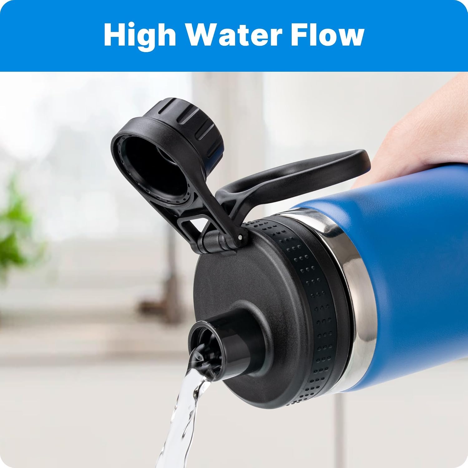 Replacement Lid Fits for Hydro Flask Wide Mouth, Spout Lid for Hydroflask 12 16 18 20 32 40 64oz Wide Mouth Water Bottles, BPA Free - Image 9