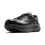 Brooks Women's Ghost Max Suede/Leather Neutral Running & Walking Shoe - Black/Black - 5 Wide