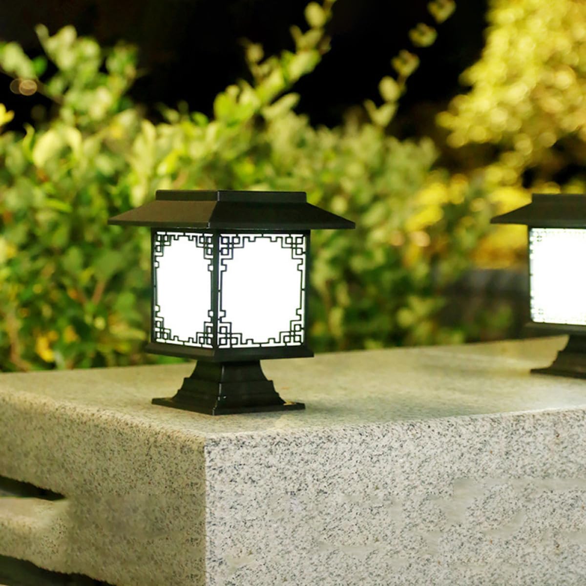 Alipis 2pcs Waterproof LED Solar Ground Inserted Lights for Outdoor Garden Yard Pathway, White Light Landscape Lawn Decor, Solar Powered Patio Lighting