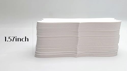 Miniatura 4 de PPAPPAPPIYO Papel blanco 300gsm Tarjetas de índice en blanco (100) Papel 3.5inx2in W04- en blanco