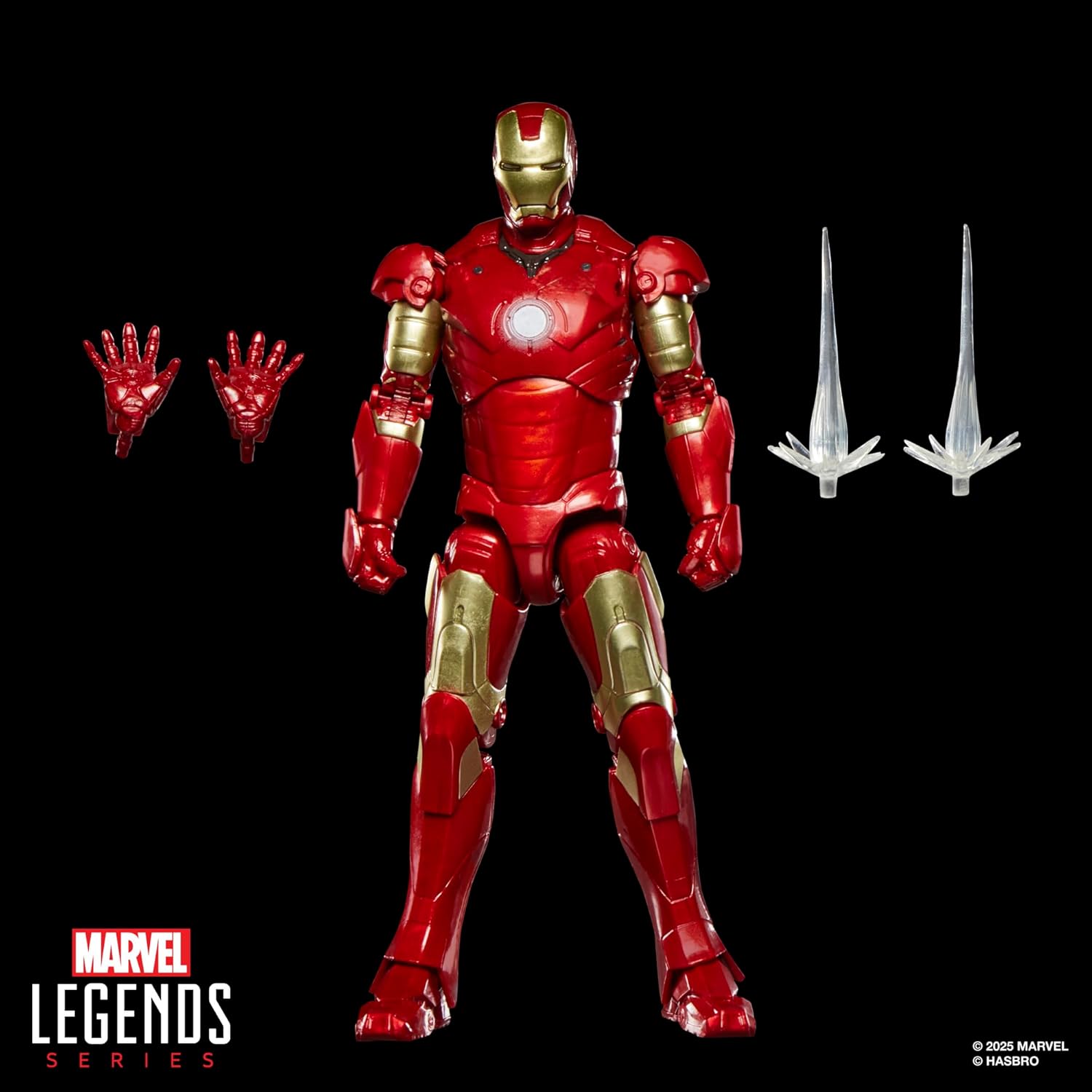 Marvel Legends Series Iron Man Mark III, Iron Man Movie Collectible 6-Inch Scale Action Figure Toy - Image 9