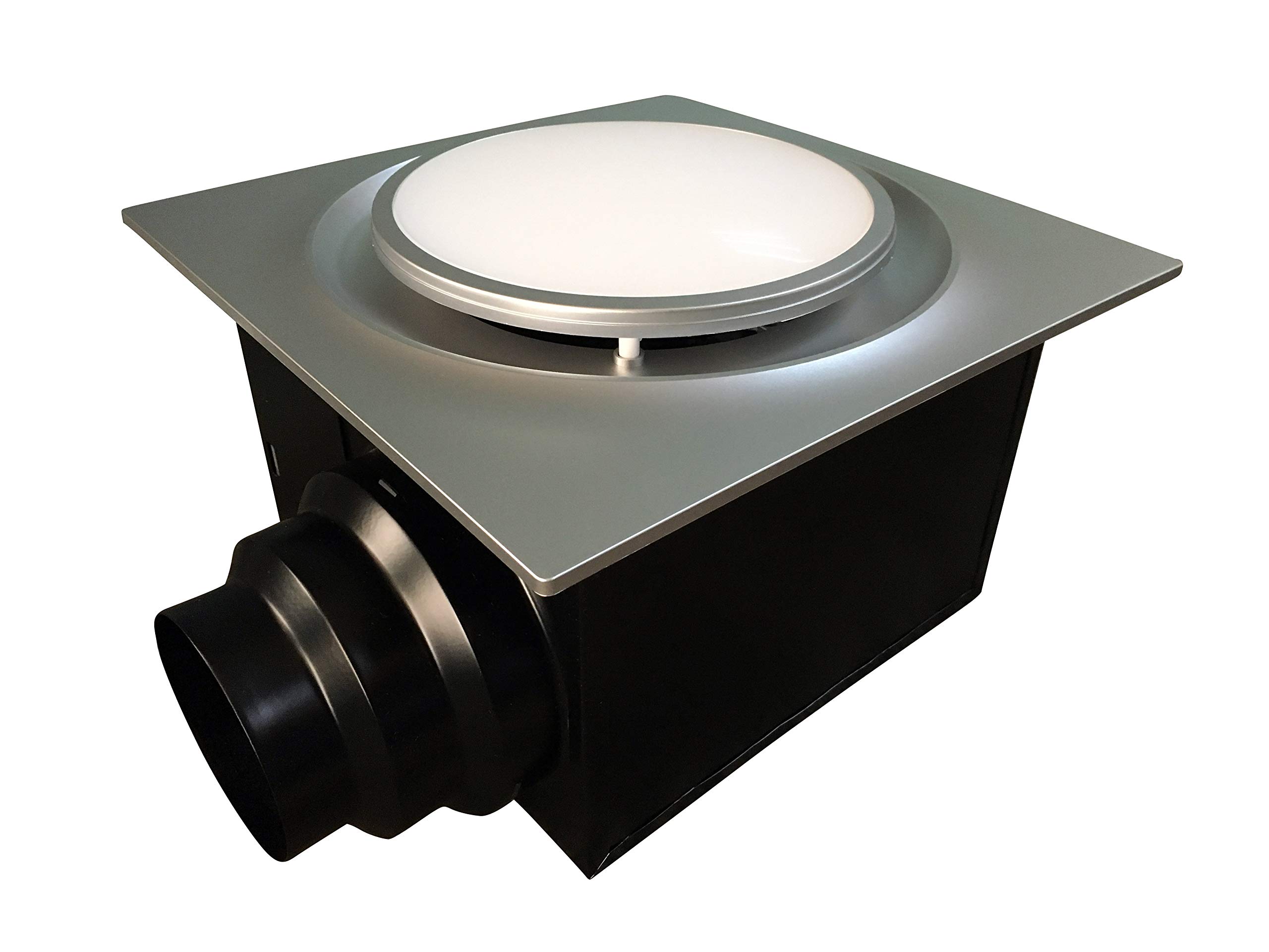 Aero PureABF110 L6 SN ABF110L6 Ceiling Mount 110 CFM w/LED Light/Nightlight, Energy Star Certified, Satin Nickel Quiet Bathroom Ventilation Fan
