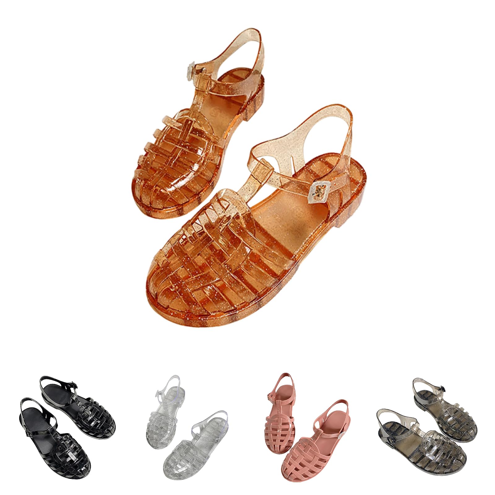 Jelly Sandalen Damen - Transparente Wasserschuhe Für Strand & Schwimmbad