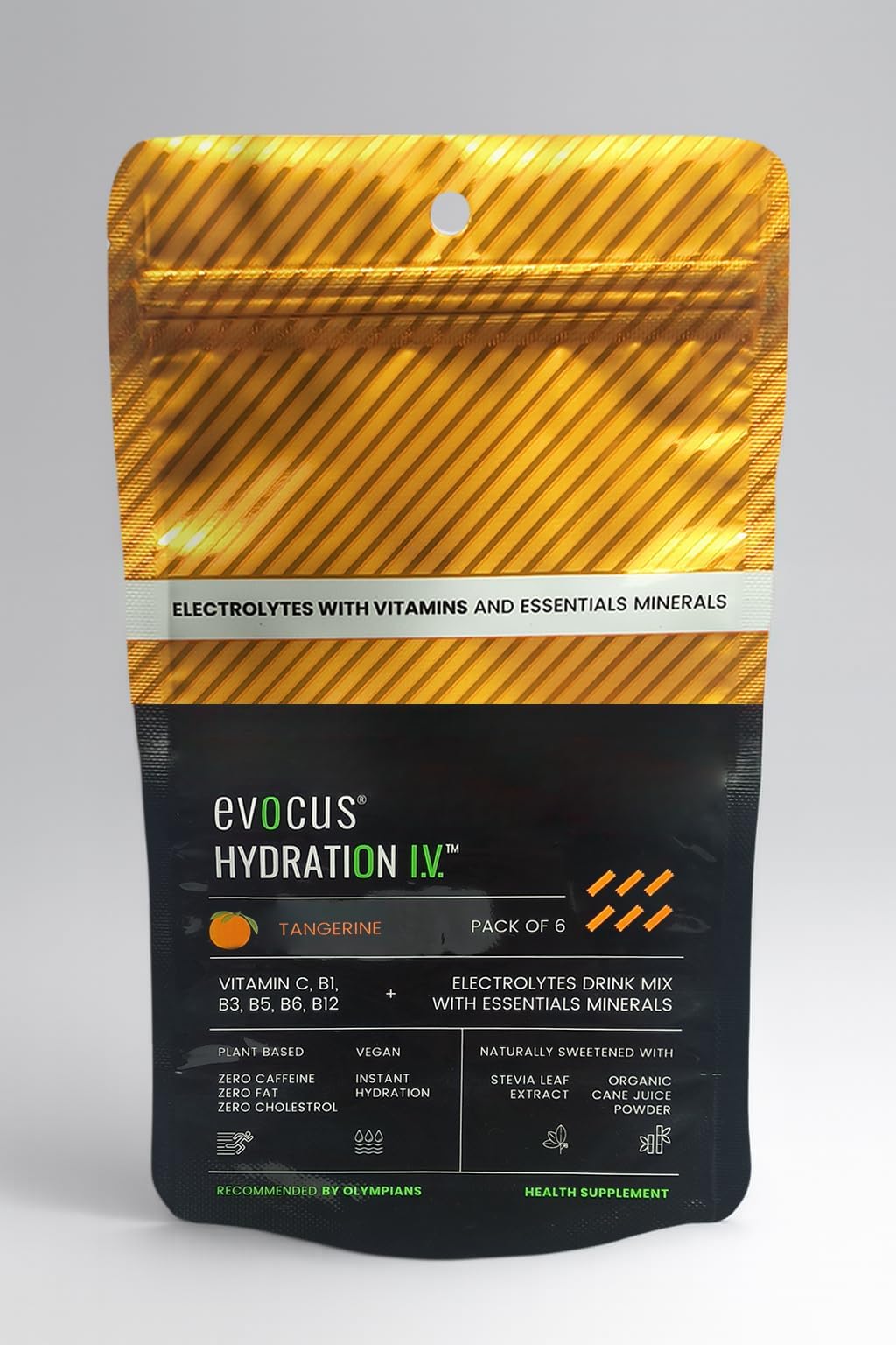 Hydration IV Electrolyte Drink Mix Powder | Magic Tangerine |Energy Drink | Instant Hydration (Pack of 6)