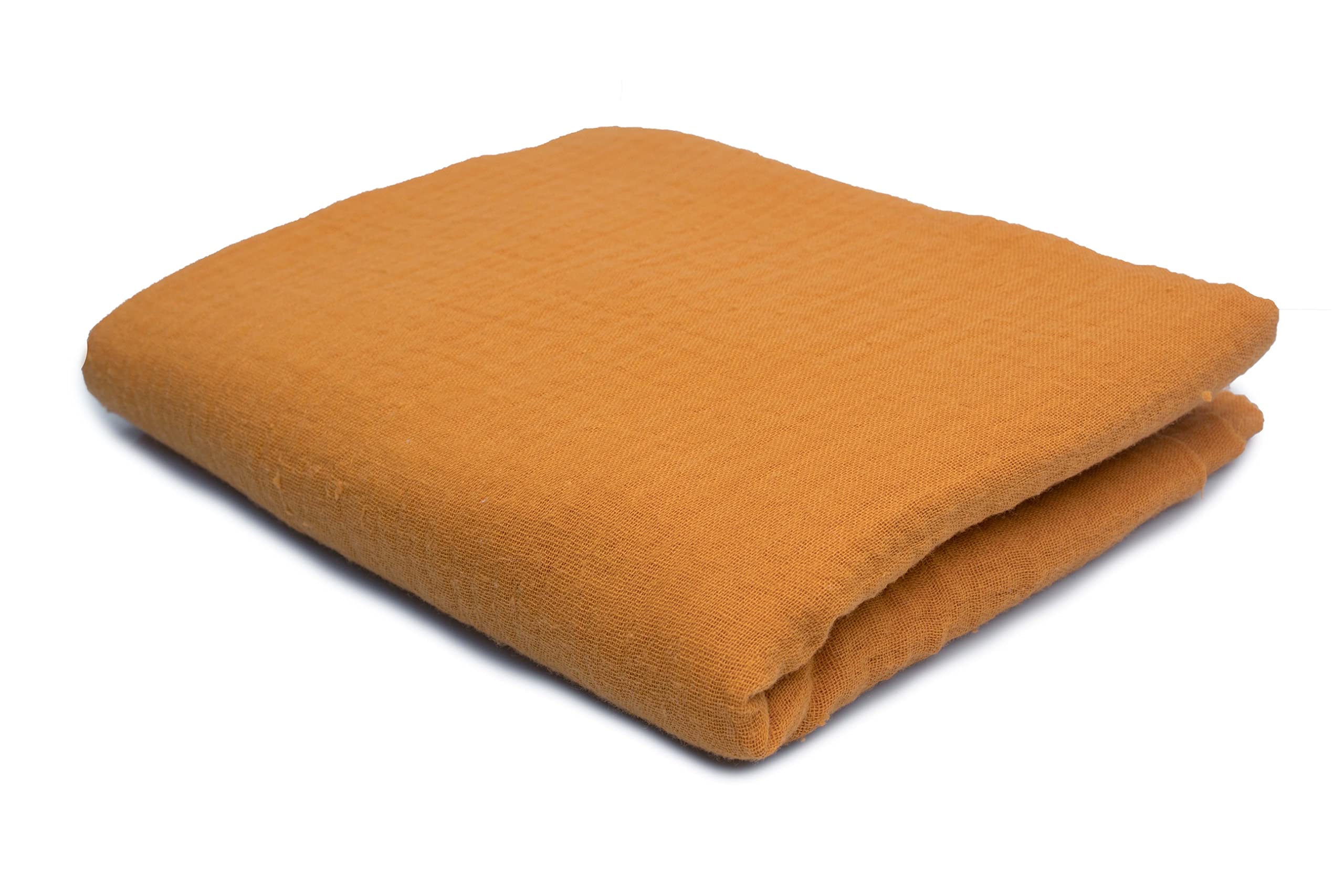 Cotton Muslin Double Gauze 50 x 130 cm (Mustard) — image 1