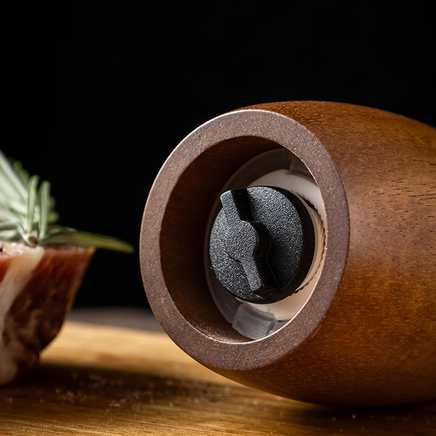 1set/3pcs Wood Grinder Manual Mill Shaker with Ceramic Cores for Kitchen