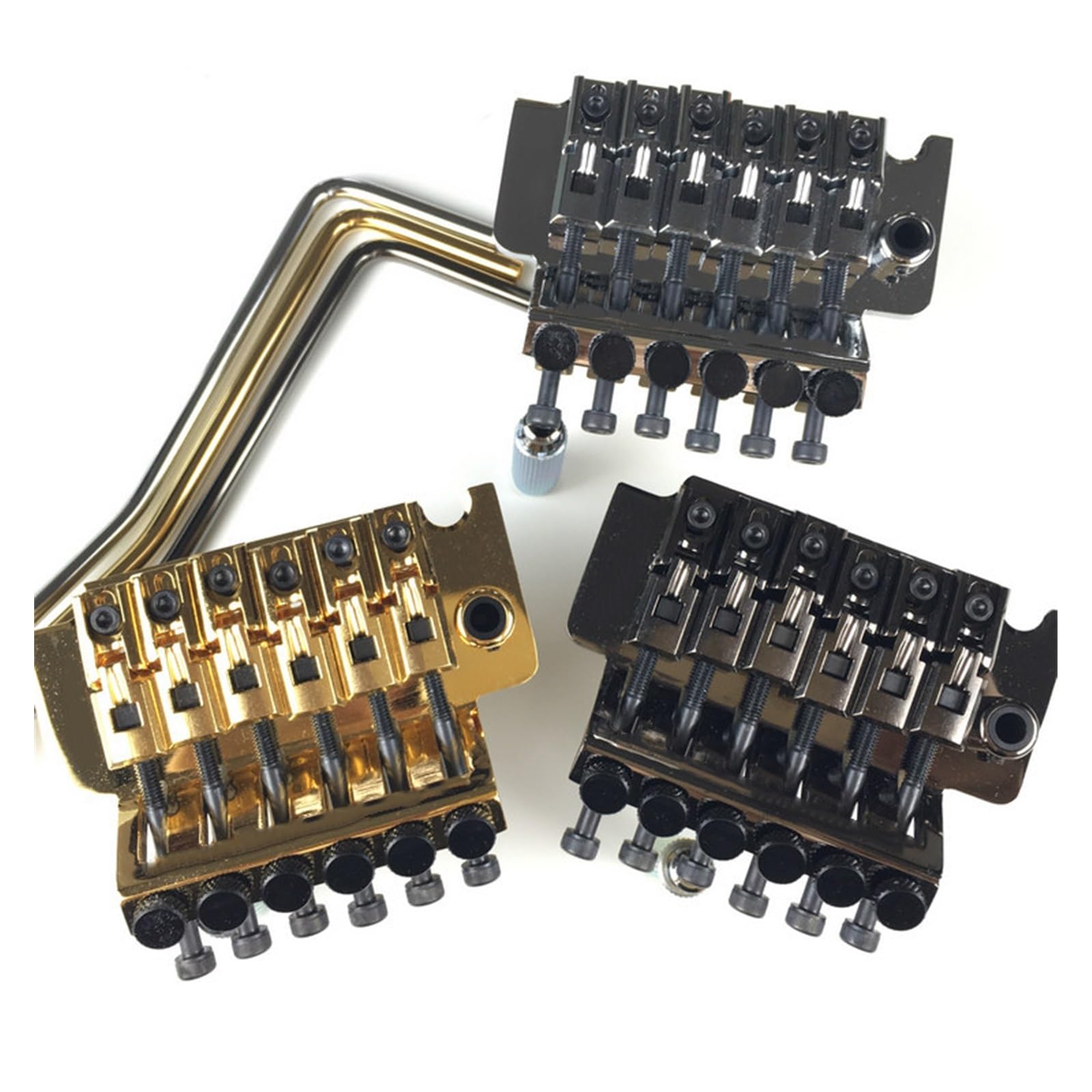 Guitarra Eléctrica Doble Trémolo Puente Vibrato Adecuado Para Principiantes Accesorios De Instrumentos | Puente de guitarra(Type2)