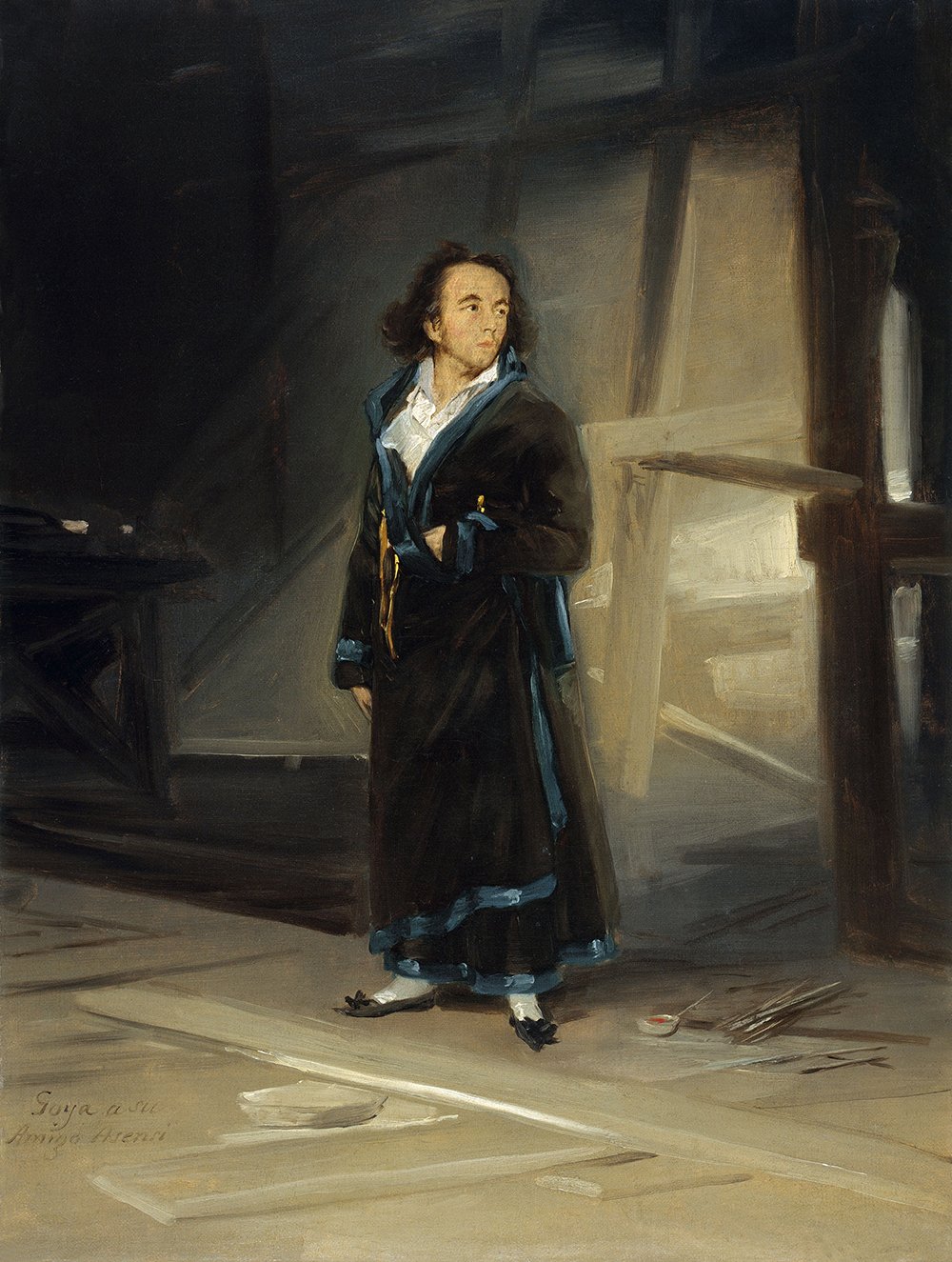 Francisco de Goya Retrato de Asensio impression de taille medium au fini mat