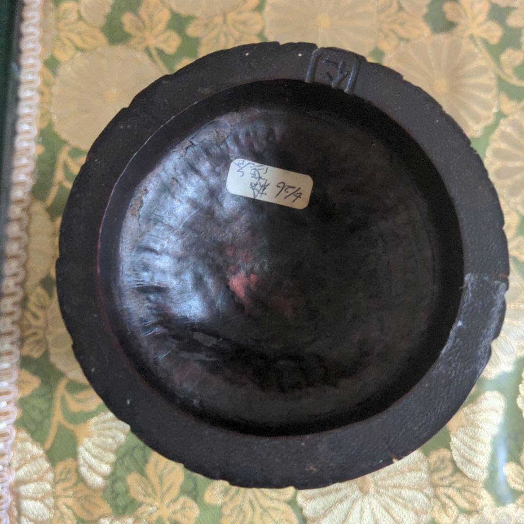 【最終価格】 中国骨董　鯉図　彫刻筆筒　時代品 最終価格 中国骨董 鯉図 彫刻筆筒 時代品 最終価格】 中国骨董 鯉図