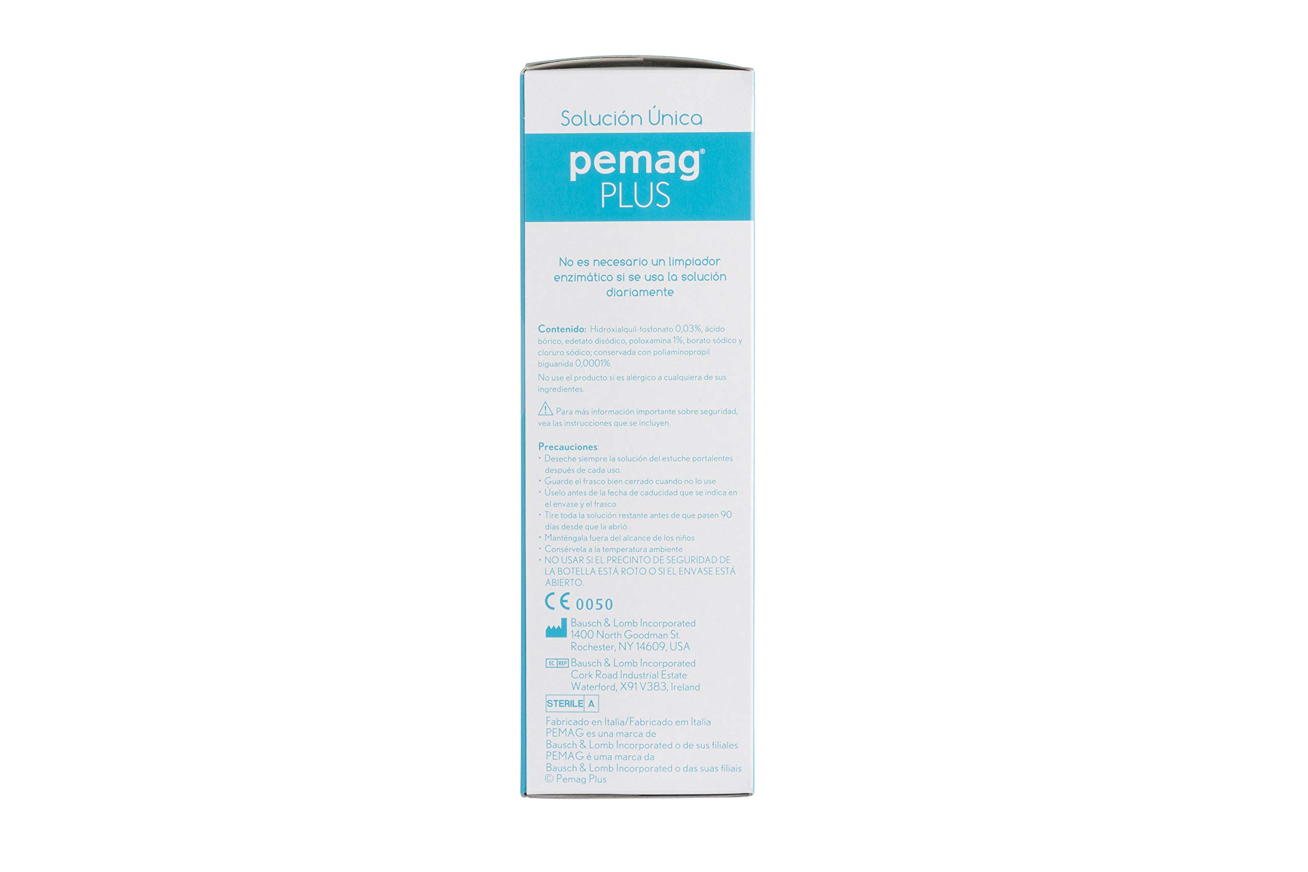 Pemag Bausch + Lomb Plus Solución Única 360ml para lentes de contacto blandas