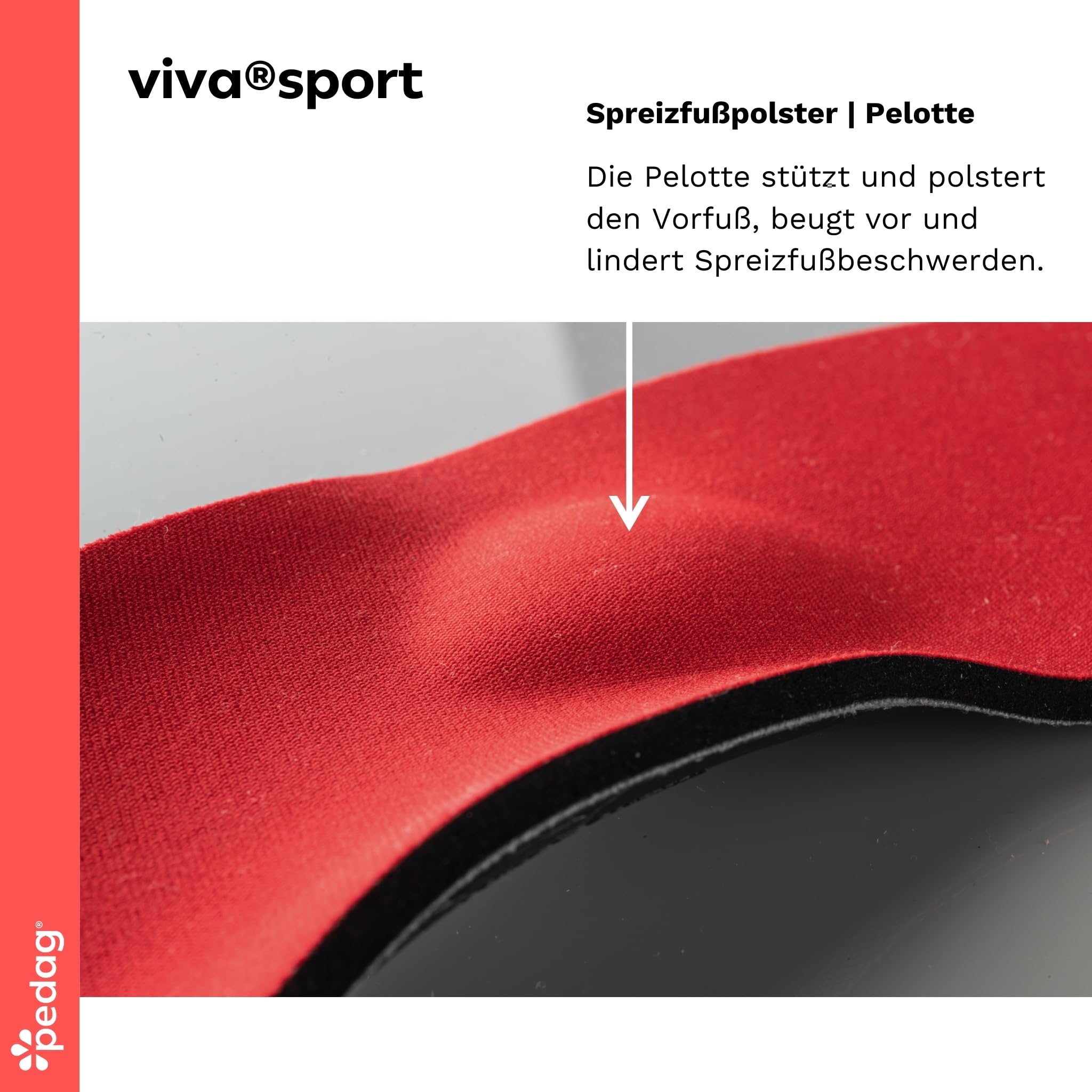 pedag Viva Sport Einlegesohlen – sportliche Schuheinlage aus hochwertigem Dämpfungsmaterial | lindert Druckstellen an der Fußsohle & unterstützt bei Gelenk/ -Fußschmerzen & Rückenbeschwerden
