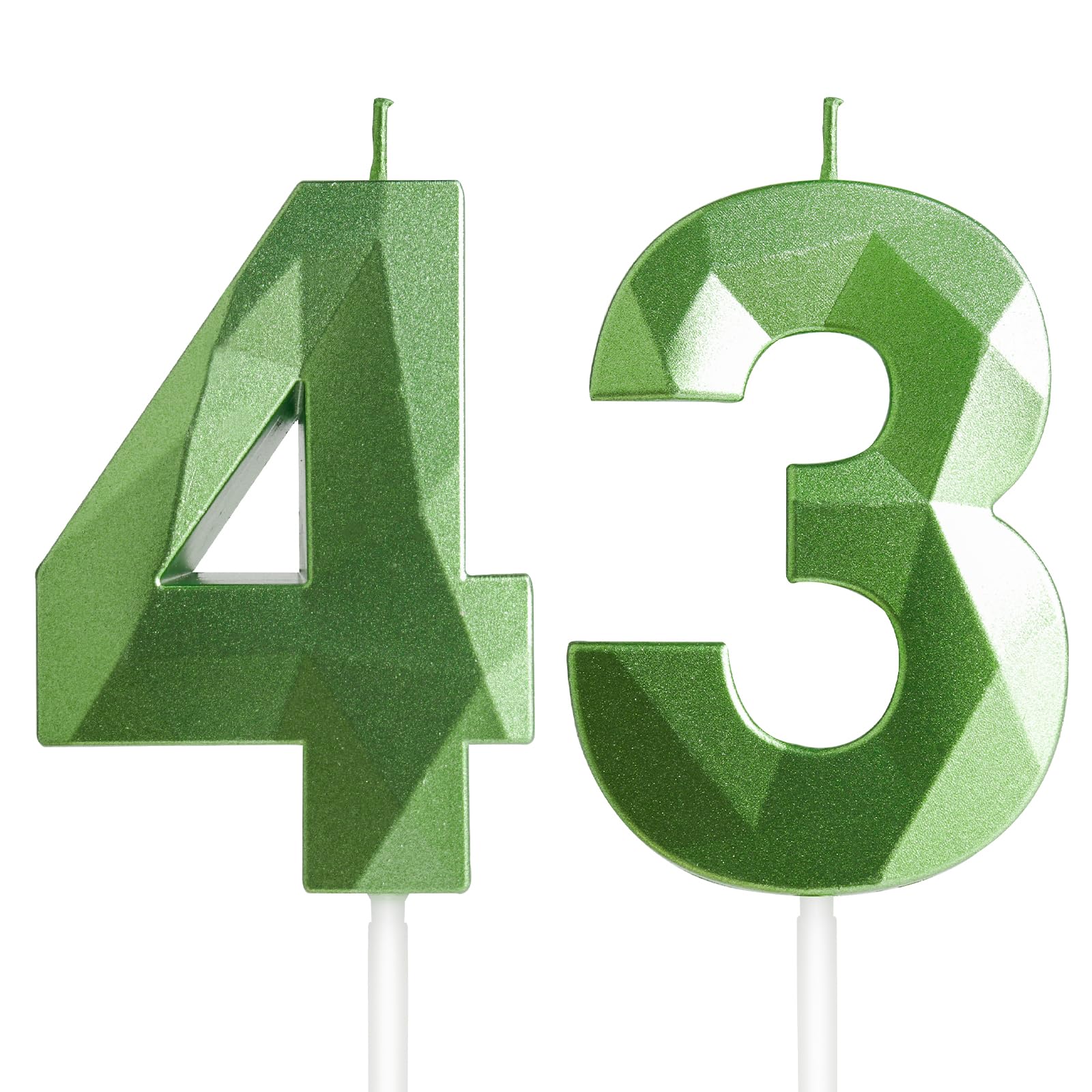 Yiran 50th Birthday Candles, Gold Number 50 Happy Birthday Candles, Cake Topper Decorations for Birthday Party, Wedding Anniversary Celebration Supply — view 130