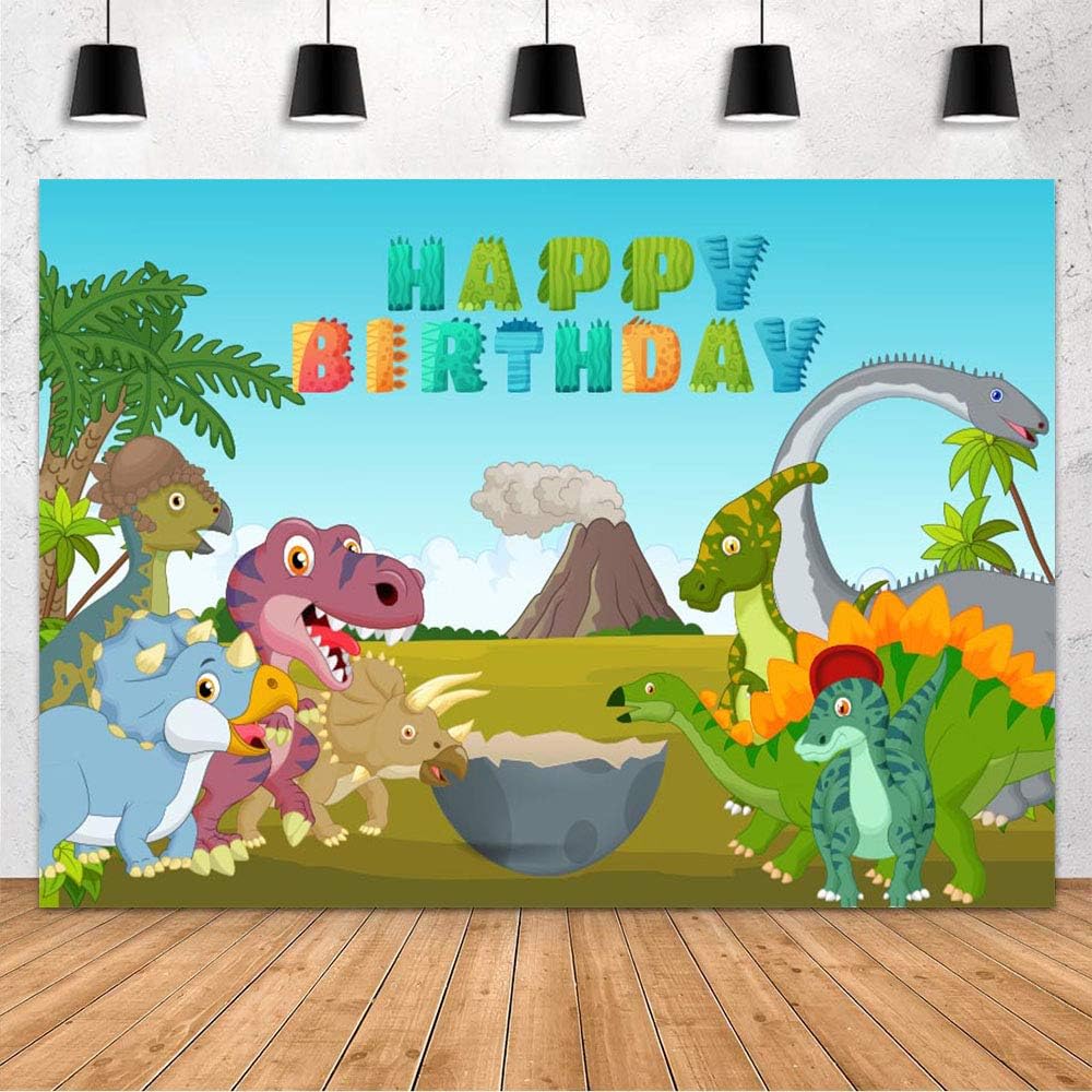 Buy MEHOFON Cartoon Dinosaur Theme Happy Birthday Party Decoration
