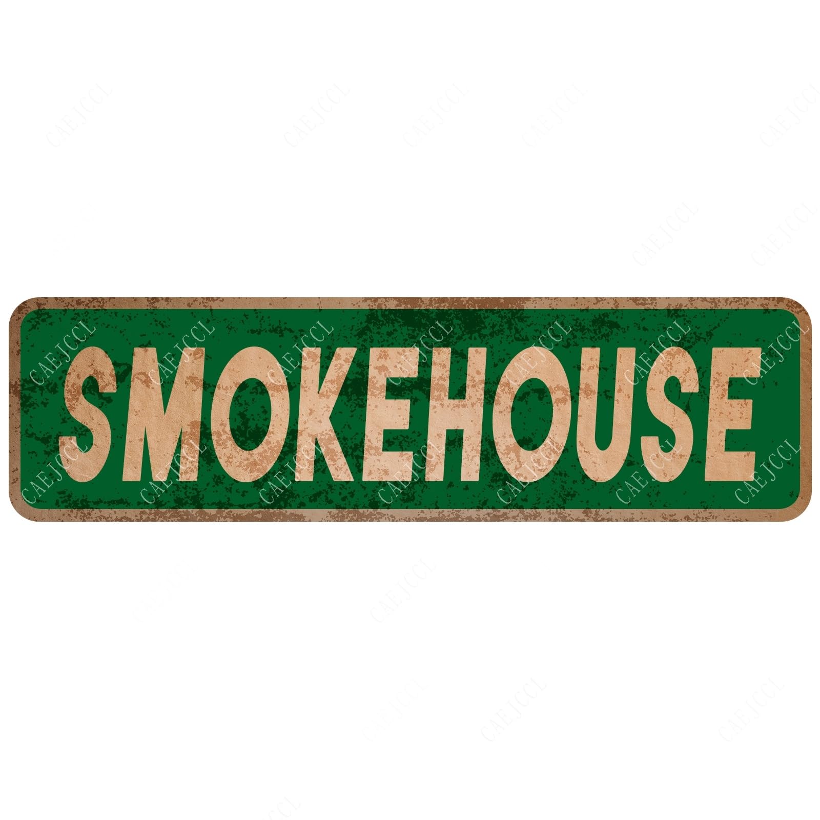 Metal Signs Smokehouse Rustic Tin Sign for Home Bar Cafe Yard Decor 4x16 Inch