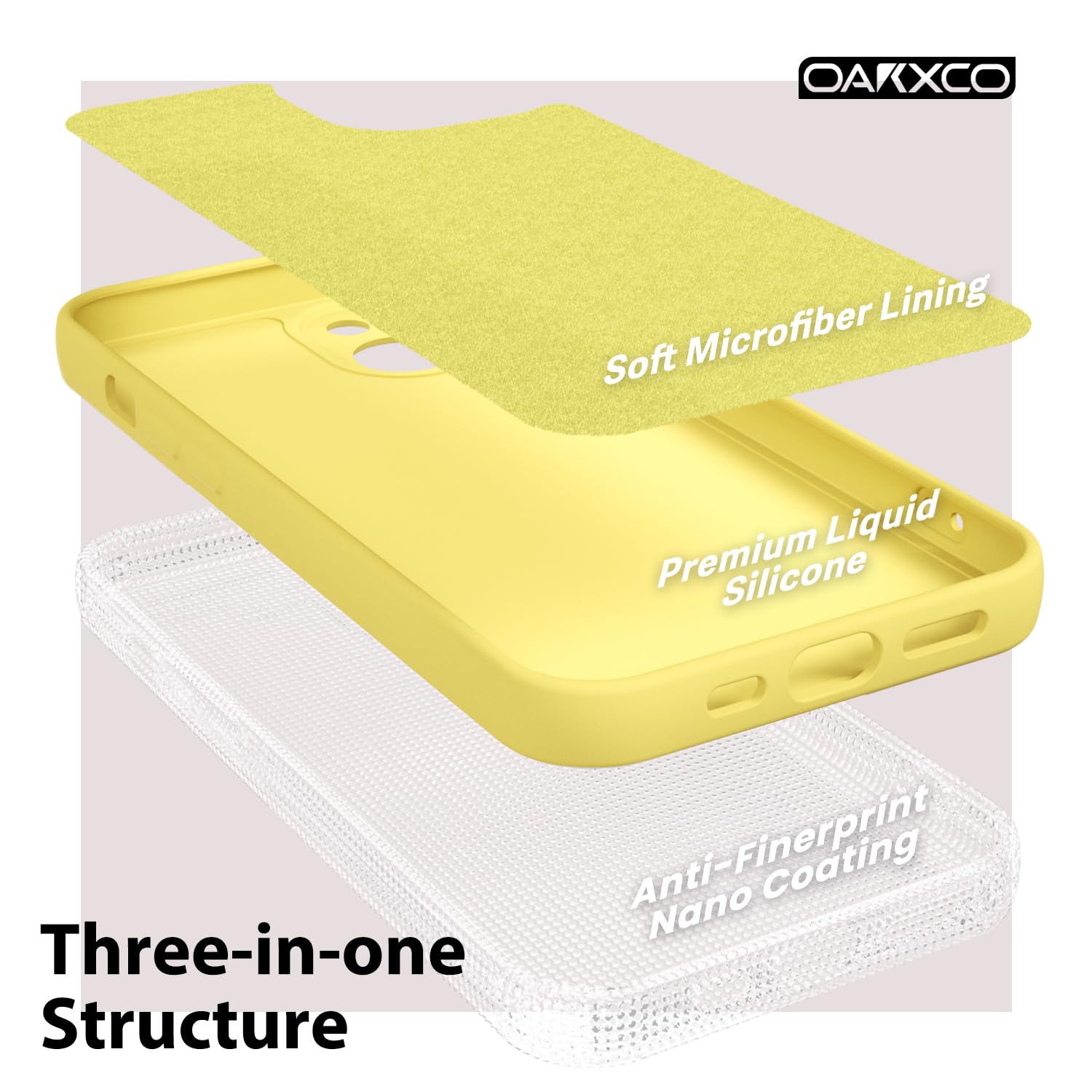 oakxco for iPhone 16 Pro Max Case Liquid Silicone, Soft Rubber Gel Elegant Aesthetic Basic Simple Cover, Cute Thin Slim TPU Matte Solid Color Plain Smooth Case for Women Girl, Light Pink — view 119