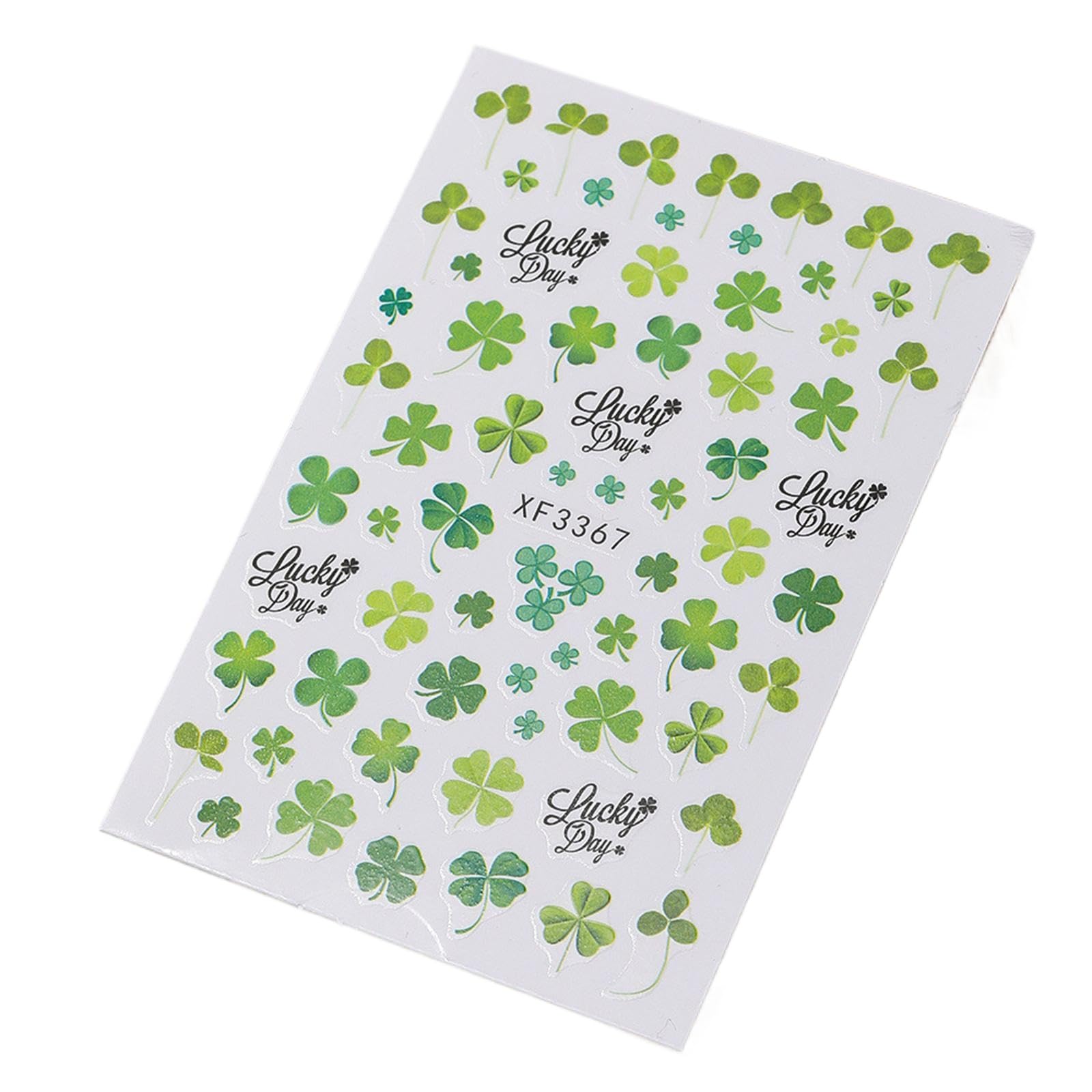 Clovers Nails Art Stickers Patrick ’ s Day Sticker Shamrock Decals Adhesive Sticker Patrick ’ s Day Decals
