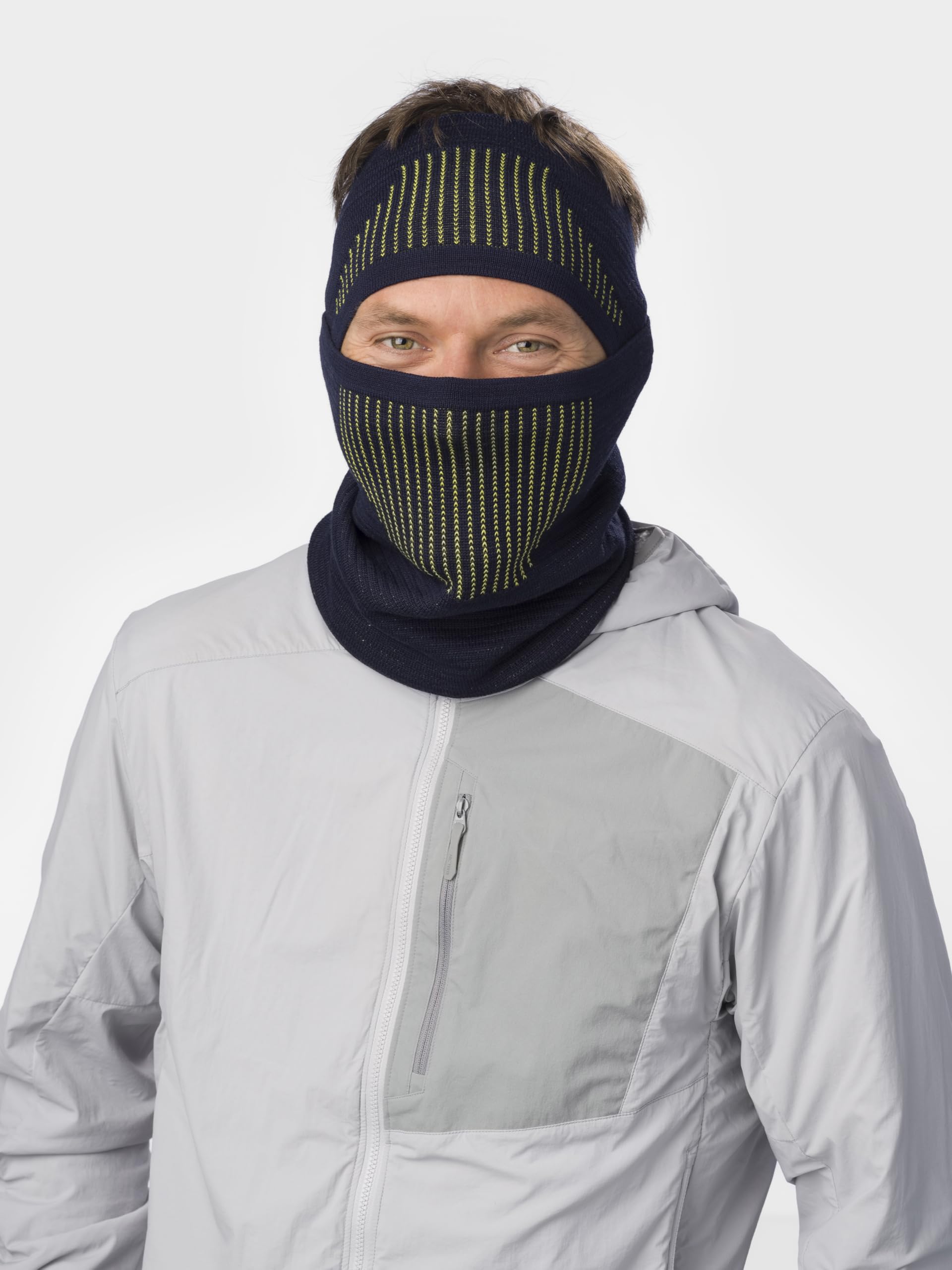 Eisbär Stirnband Herren & Damen Active blau - Merino Sport Stirnband