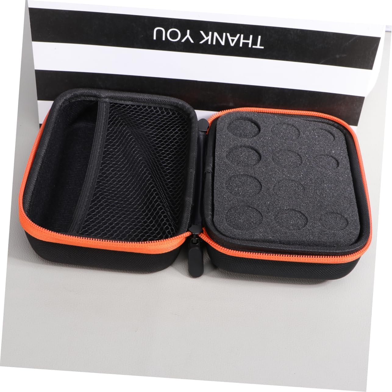Didiseaon 2pcs Slot Storage Bag Eva Case for Bottles Shockproof Organizer for Travel and Home Use Orange