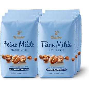 Tchibo Fine Mild Filter Coffee Coffee Beans 6 x 500 g