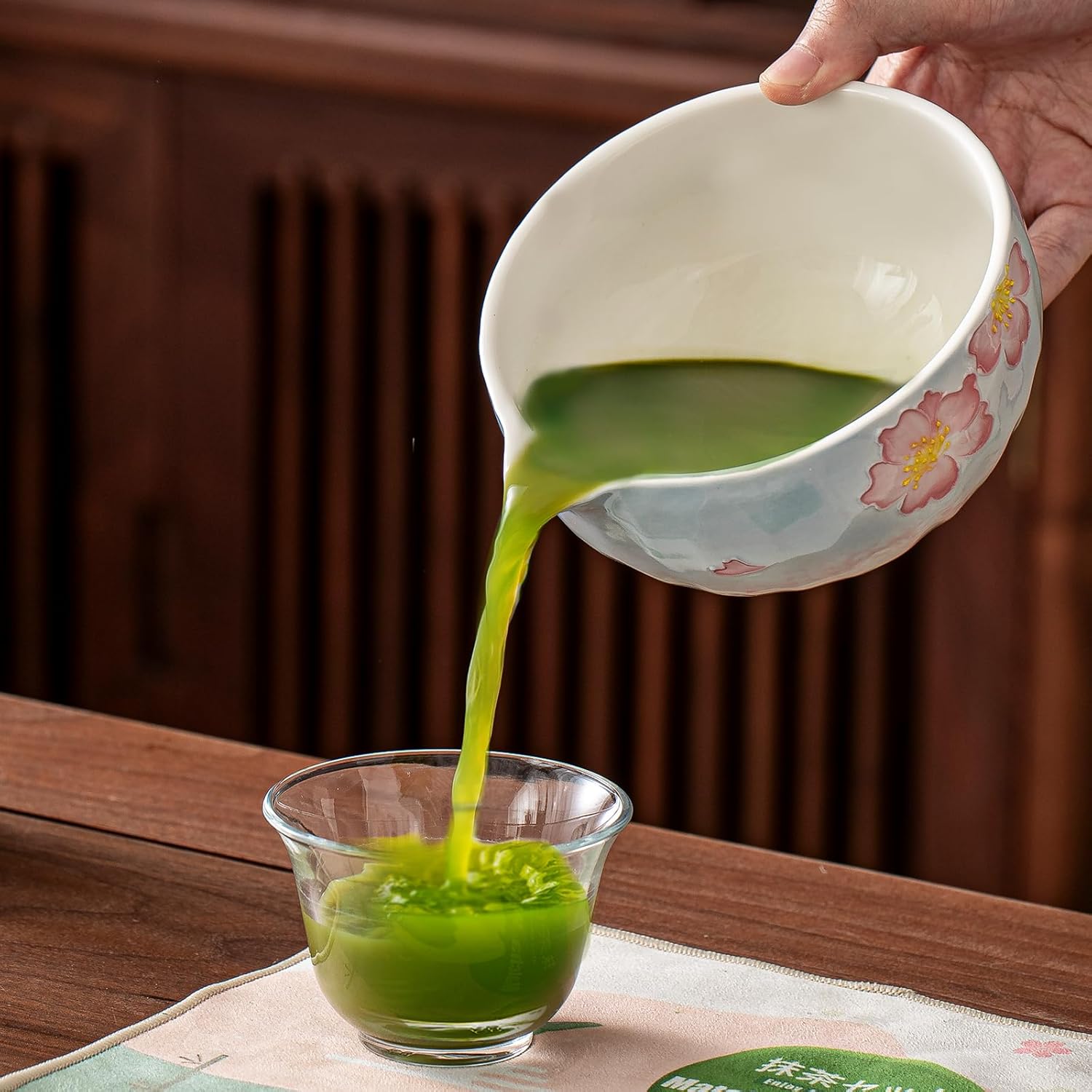 Clay&Fire Matcha Whisk Set，9 Pcs Ceramic Matcha Set, 15 OZ Matcha Bowl with Spout and Whisk，Matcha Kit for Friend, Ideal Gift for Matcha Lover（Cherry Bloom） - Image 8